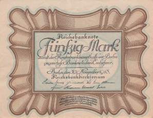 50 Mark 1918 D
